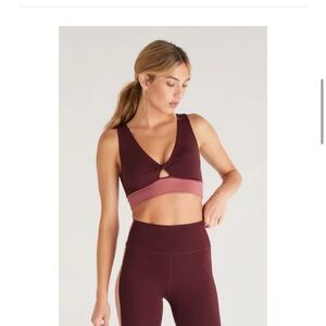 Z Supply color block sports bra